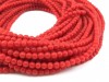 Red Coral Smooth Round Beads 3mm ~ 18'' Strand