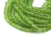 AA+ Peridot Micro-Faceted Rondelles 4.5-4.75mm ~ 15'' Strand