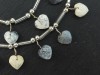 AA Dendritic Opal Faceted Fancy Heart Briolettes 7.5-8mm (15)