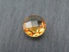 Citrine Faceted Coin 8mm