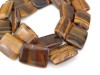 Tiger's Eye Smooth Rectangle Beads 30.5mm ~ 15.5'' Strand