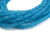 AA Neon Apatite Faceted Rondelles 3-4.5mm  ~ 16'' Strand