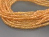 Light Orange Sapphire Faceted Rondelles 2.5mm ~ 19'' Strand