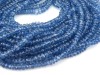 AA+ Kyanite Micro-Faceted Rondelles 3-4mm ~ 17'' Strand