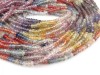 AA Multi Sapphire Smooth Rondelles 2.5-3mm ~ 15'' Strand
