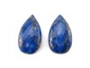 AA+ Lapis Lazuli Micro-Faceted Pear Briolette 18.5mm ~ PAIR
