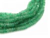 Emerald Faceted Rondelles 3.25-4.75mm ~ 16'' Strand