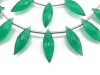 AAA Green Onyx Faceted Dew Drop Briolettes 15mm (20)