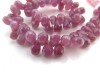 AA Ruby Micro-Faceted Teardrop Briolettes ~ Various Sizes
