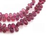 AA+ Pink Tourmaline Micro-Faceted Teardrop Briolettes 3-6.25mm ~ 13'' Strand