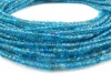 AA Neon Blue Apatite Faceted Cube Beads 2.5mm ~ 15.5'' Strand