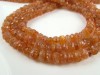 Sunstone Faceted Rondelles ~ Various Sizes ~ 14'' Strand