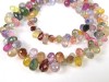 Multi Sapphire Micro-Faceted Teardrop Briolettes 3-5mm ~ 8'' Strand