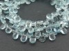 Aquamarine Faceted Pear Briolettes 7-8.5mm