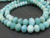 AA Larimar Micro-Faceted Rondelles ~ Various Sizes ~ 8.5'' Strand