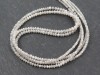 Silver Grey Diamond Faceted Beads 1.75-2.75mm ~ 15'' Strand
