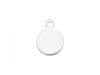 Sterling Silver Round Tag 7.5mm (Thick) - Optional Engraving
