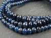 AA Blue Sapphire Smooth Rondelles 3-5mm ~ 8.25'' Strand
