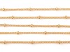 Gold Filled Satellite Chain 1.5 x 1.2mm (16mm ball spacing) ~ by the Foot