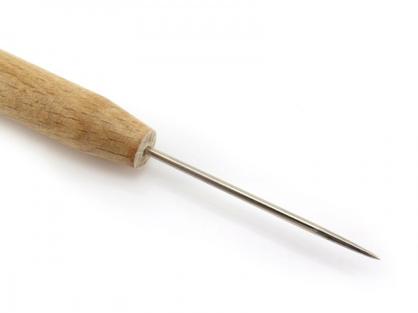 Beading Awl with Wooden Handle