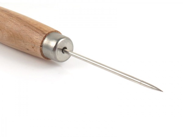 Beading Awl with Wooden Handle