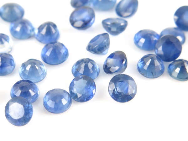 Blue Sapphire Faceted Round ~ Various Sizes