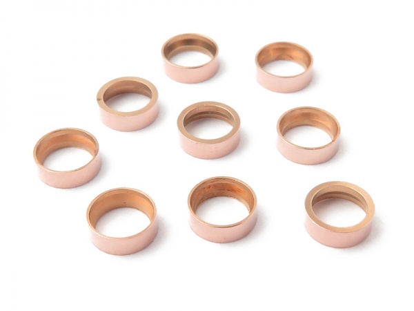 Rose Gold Filled Round Tube Bezel Setting for Cabochon 4mm