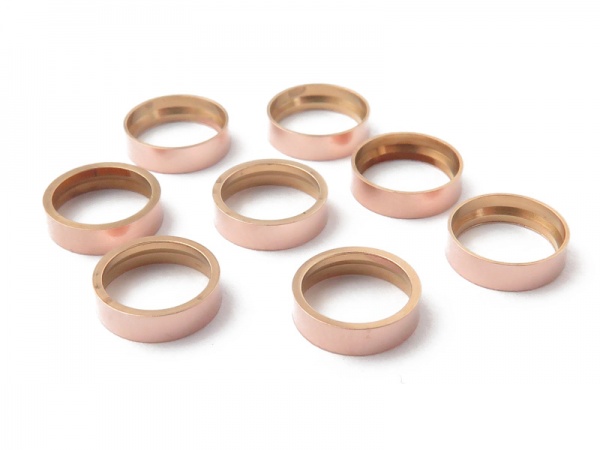 Rose Gold Filled Round Tube Bezel Setting for Cabochon 6mm