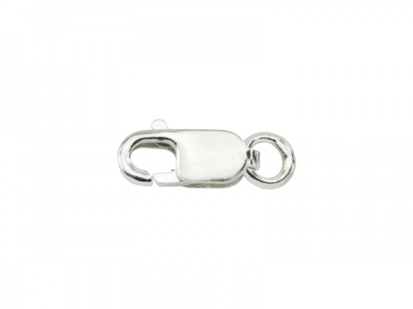 Sterling Silver Lobster Claw Clasp w/Closed Ring 8mm