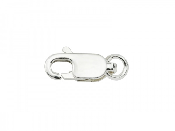 Sterling Silver Lobster Claw Clasp w/Closed Ring 10mm