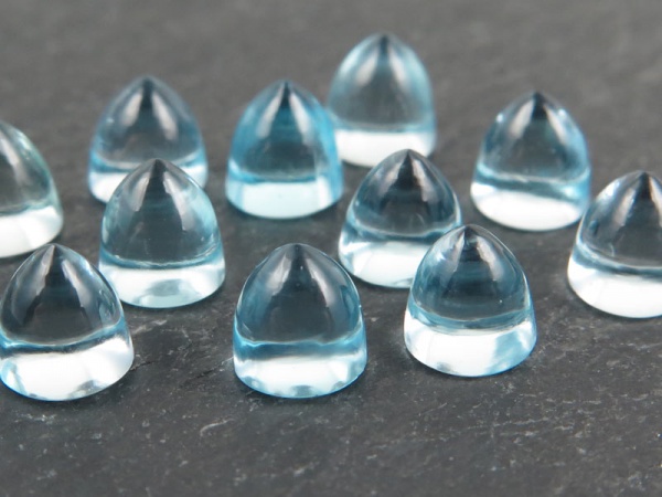 Sky Blue Topaz Bullet Cabochon 5mm