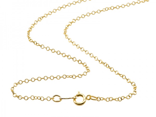 Gold Filled Cable Chain Necklace with Spring Clasp ~ 18''