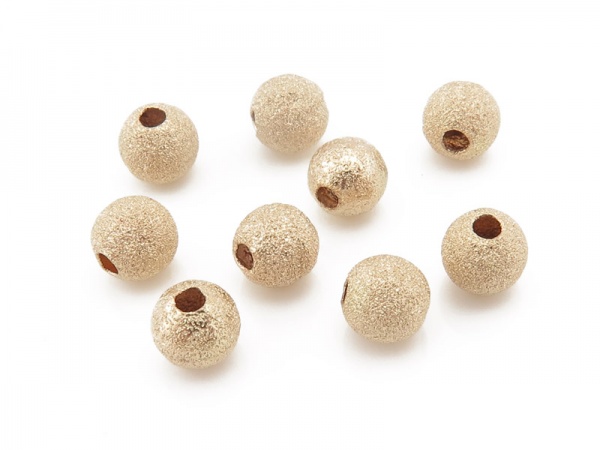 Gold Filled Frosted Bead 5mm
