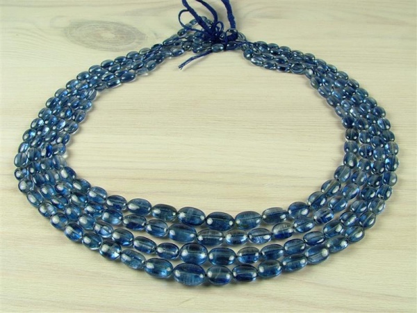 Kyanite Smooth Oval Beads 6-11mm ~ 16'' Strand