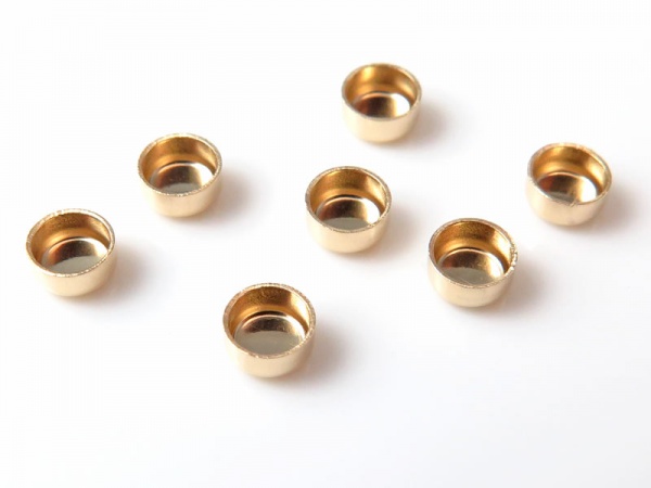 14K Gold Round Bezel Cup Setting 3mm
