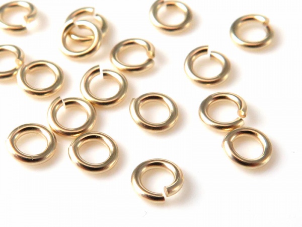 14K Gold Open Jump Ring 3mm ~ 22g