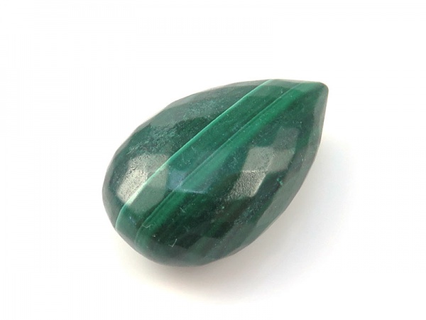 AAA Malachite Micro-Faceted Pear Briolette ~ SINGLE ~ Various Sizes