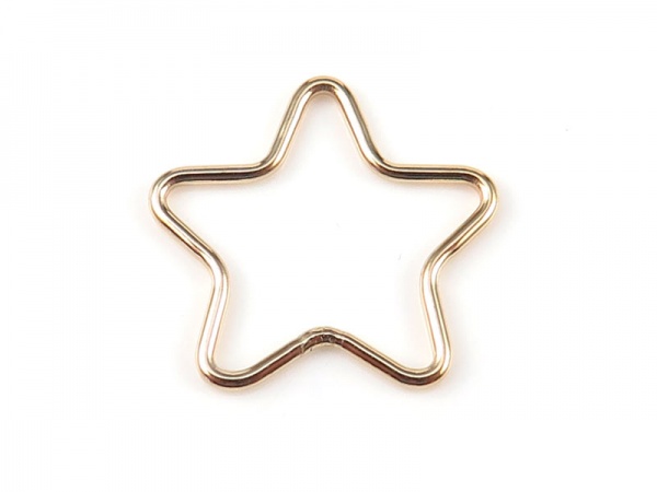 Gold Filled Star Connector 15mm