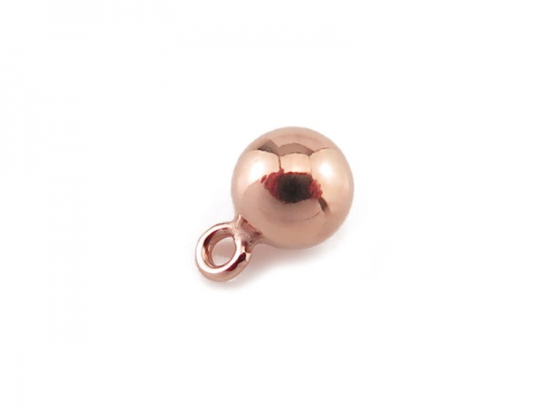 Rose Gold Filled Ball Charm 4mm