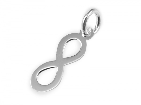 Sterling Silver Infinity Charm 14mm