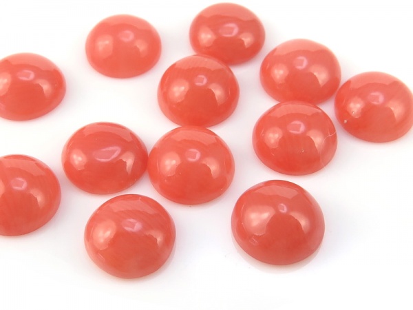 Pink Coral Round Cabochon ~ Various Sizes