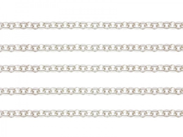 Sterling Silver Round Rolo Chain 2mm ~ Offcuts