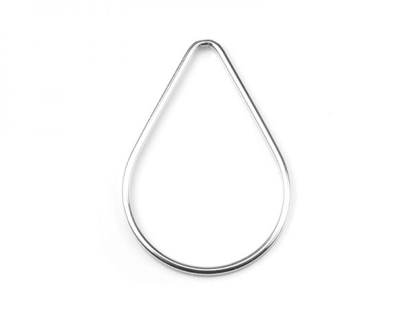 Sterling Silver Pear Connector 29mm
