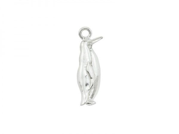 Sterling Silver Penguin Charm 21mm