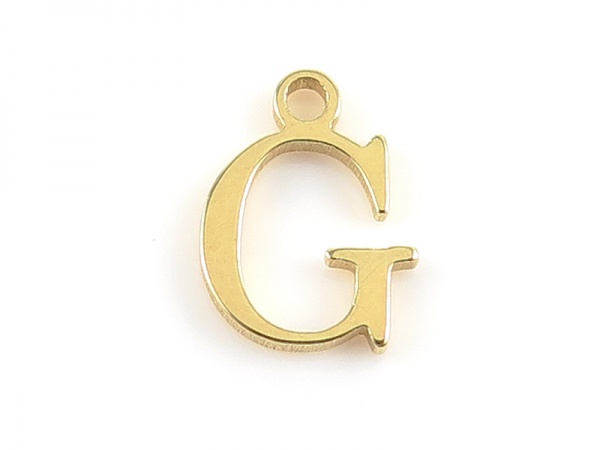 Gold Vermeil Alphabet Charm ~ G