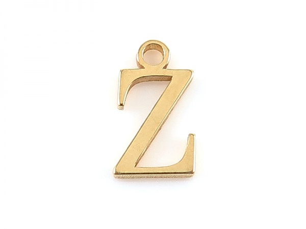 Gold Vermeil Alphabet Charm ~ Z
