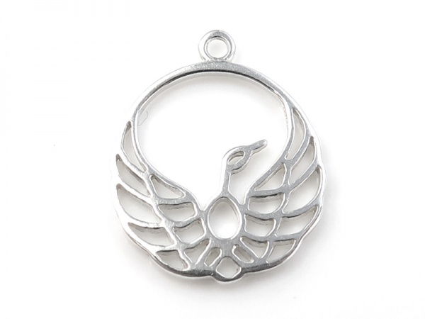 Sterling Silver Phoenix Pendant 16mm