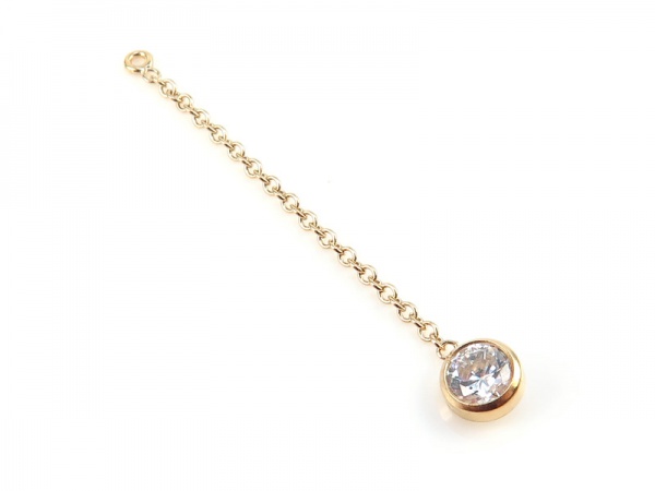 Gold Filled Chain with CZ Charm