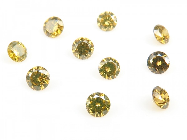 Yellow Diamond Faceted Round ~ Various Sizes
