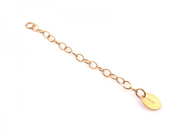 Gold Filled Cable Extension Chain with Quality Tag ~ 2''